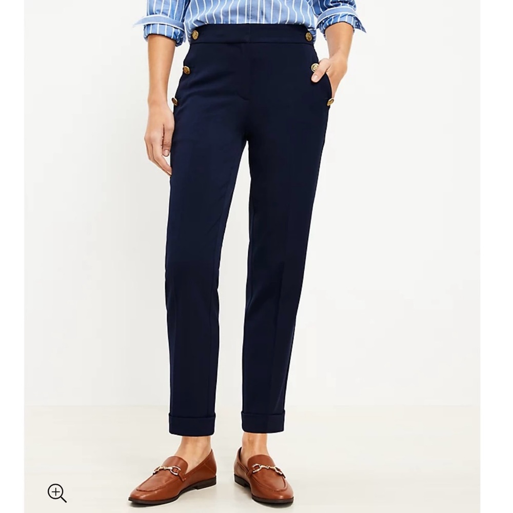 Loft Dress Pants Curvy Slim Sailor Pants